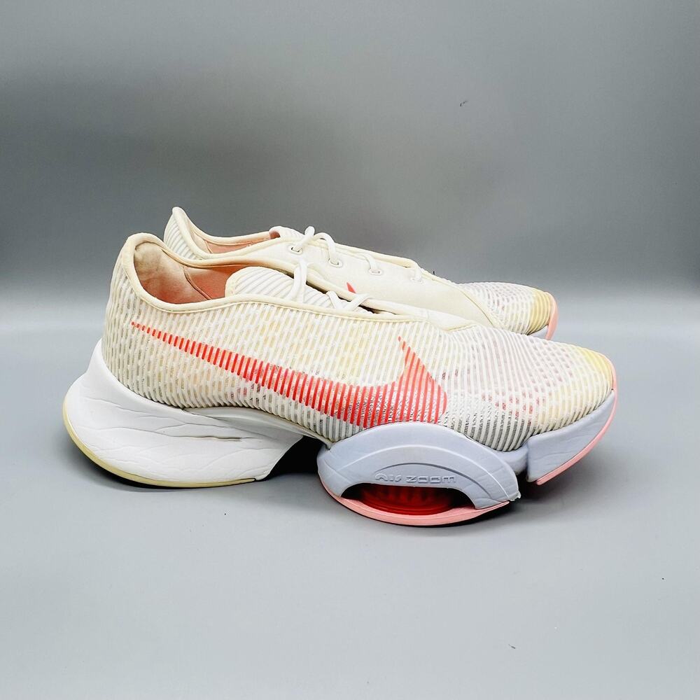 Nike Shoes Womens 9.5 White Mesh Air Zoom SuperRep 2 Running Sneakers Comfort